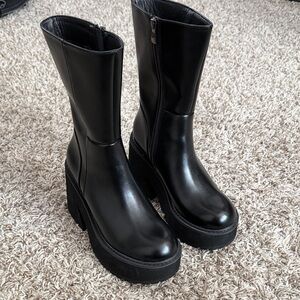 Black Women's Platform Boots